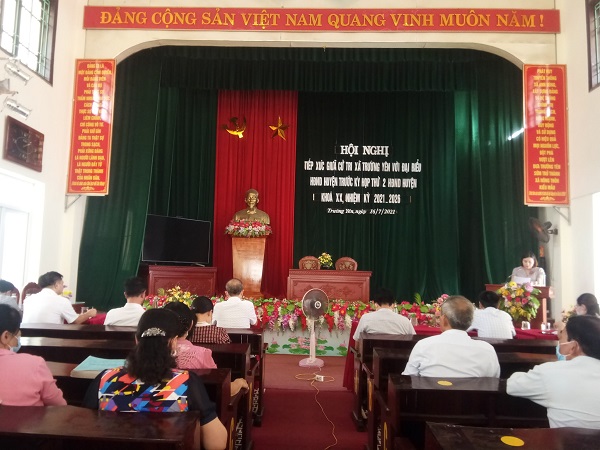 Tổ đại biểu số 01 HĐND huyện tiếp xúc cử tri tại xã Trường Yên
